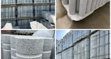 晋中 芝麻白花岗岩挡车柱、隔离柱多少钱