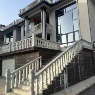 晋中 芝麻白别墅阳台栏杆，楼梯栏杆
