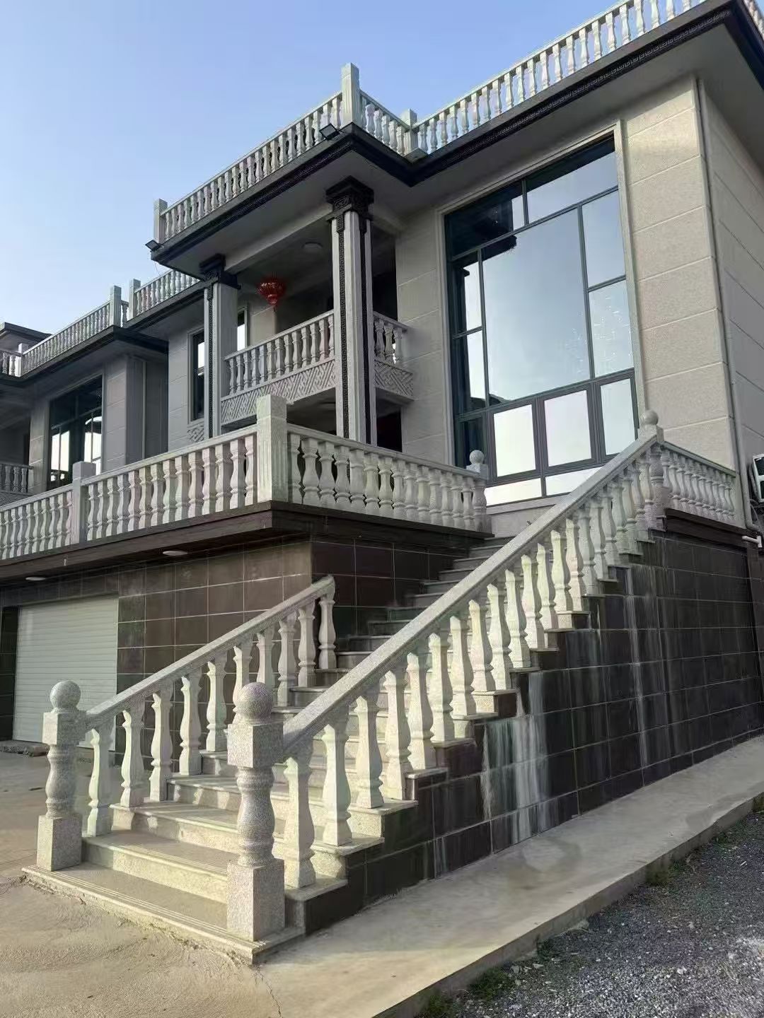 晋中 芝麻白别墅阳台栏杆，楼梯栏杆