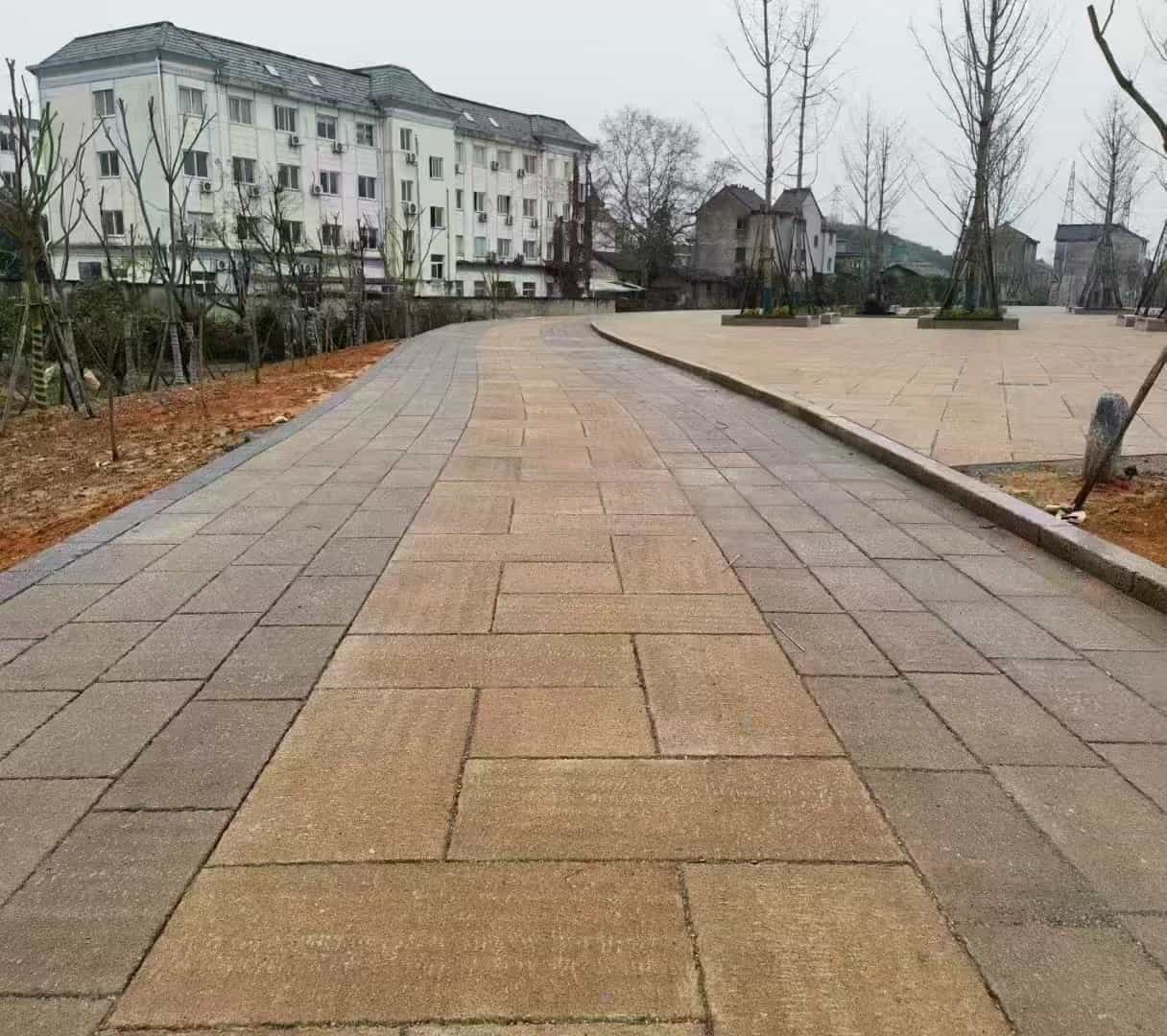 晋中仿古石铺装效果