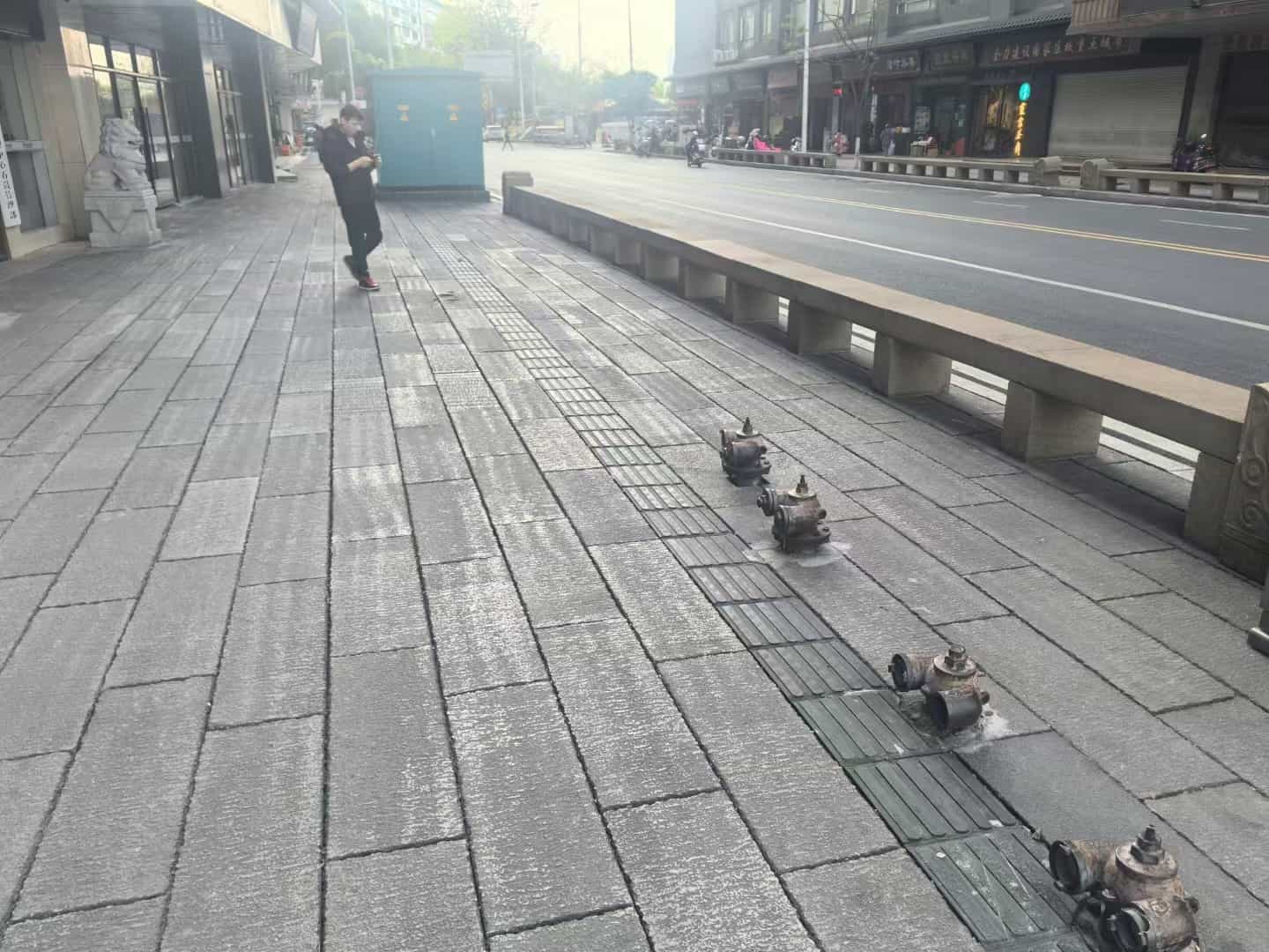 晋中仿古石铺装效果