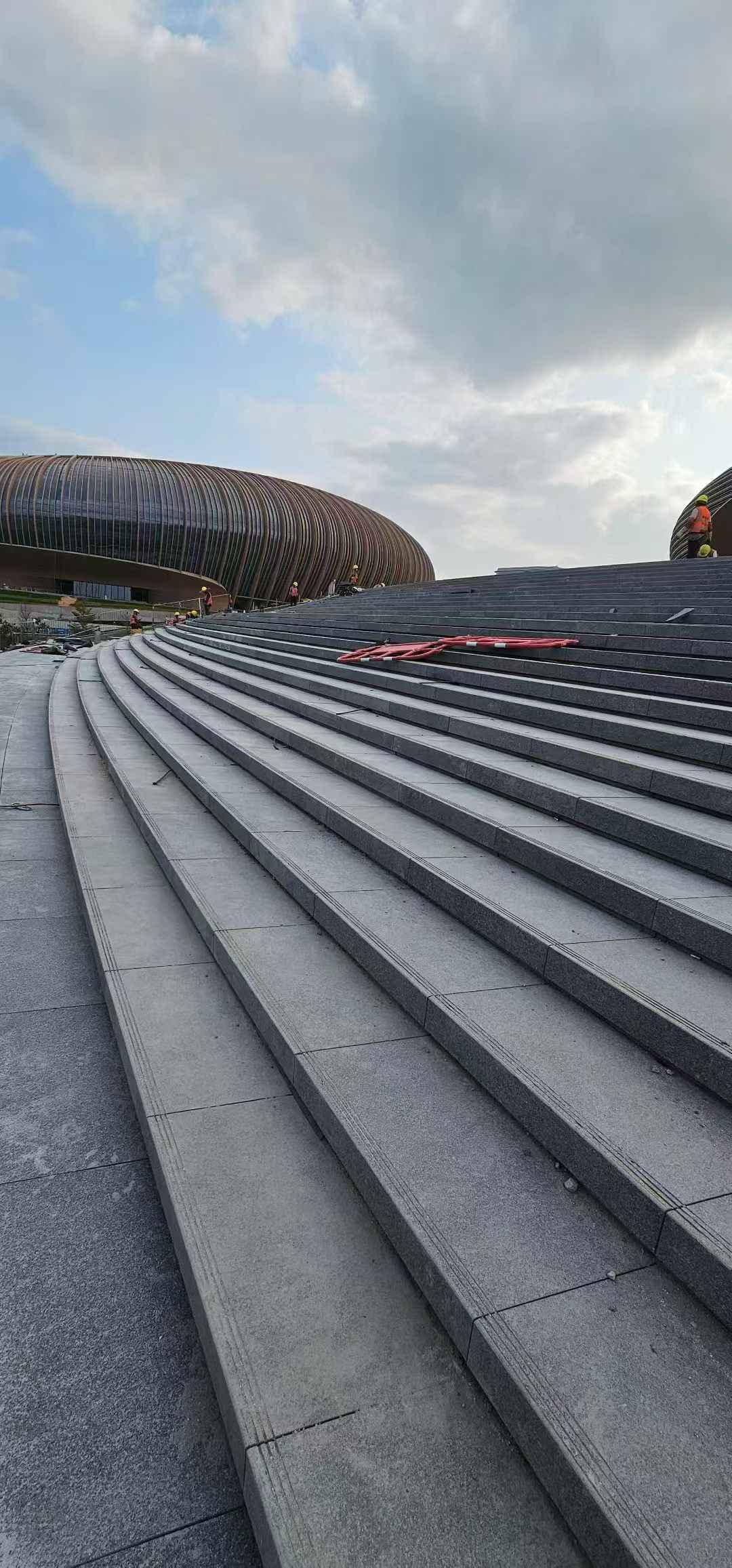 晋中 弧形整石台阶铺装效果图