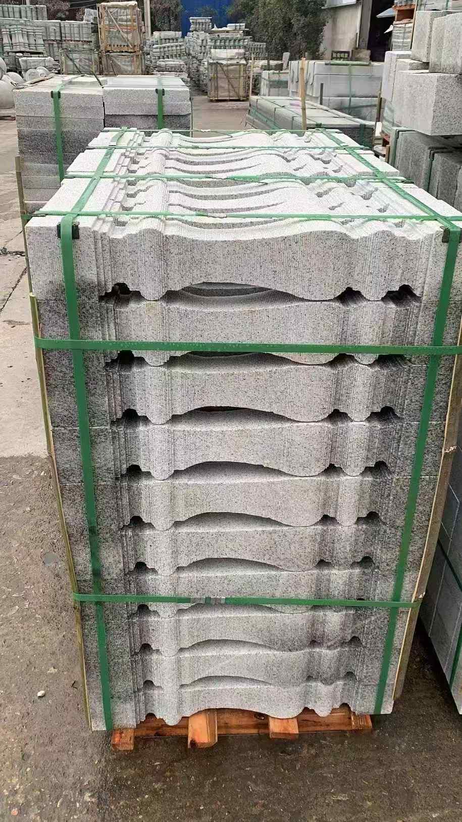 晋中 芝麻白方形拉丝面，栏杆花瓶柱