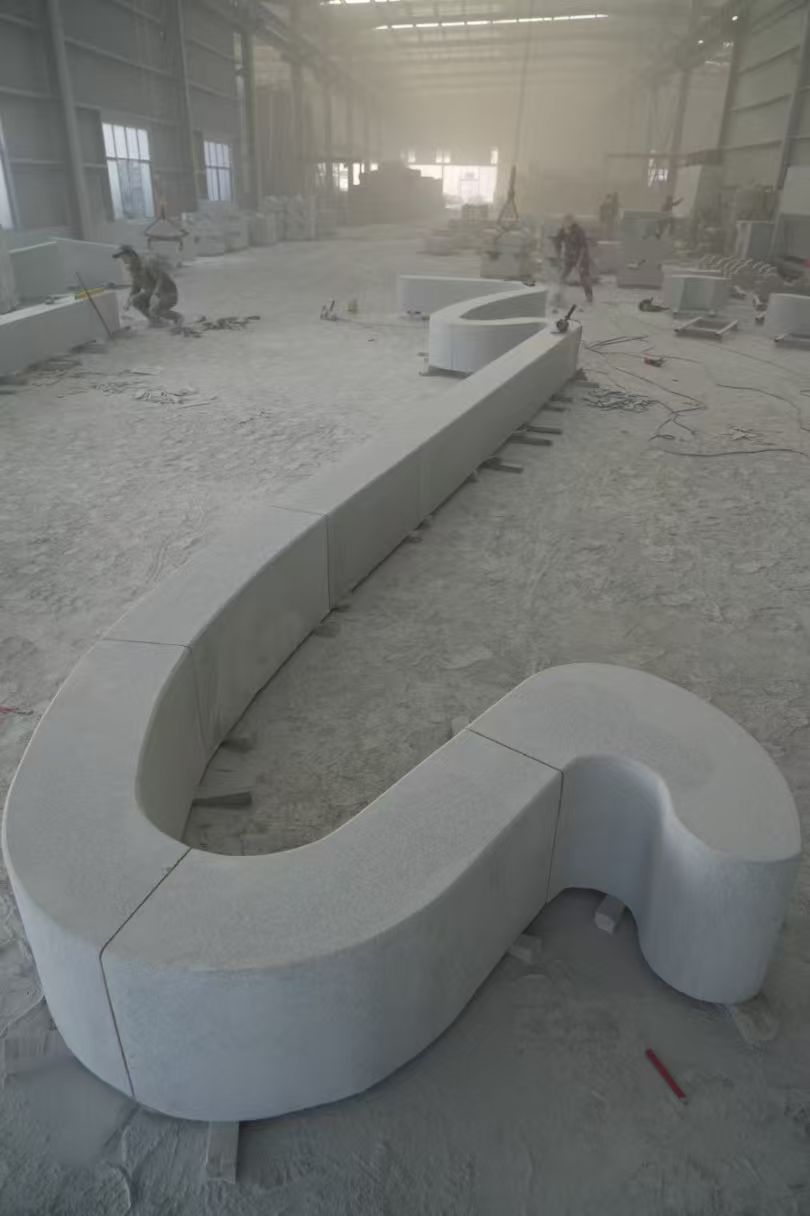 晋中 花岗岩整石坐凳拼装